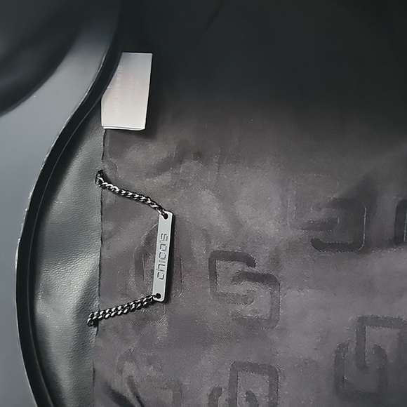 Chicos Black Quilted Faux Leather Vest Size 1 (medium) - Picture 3 of 5